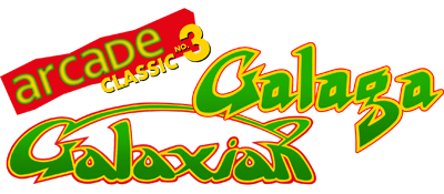 Arcade Classic 3: Galaga and Galaxian logo for GameBoy